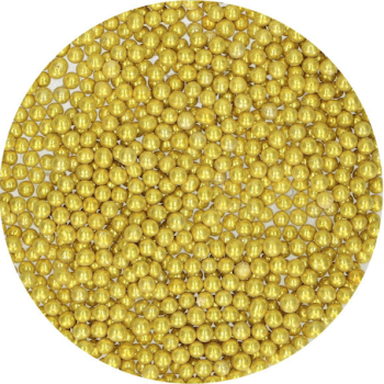 Zuckerperlen Metallic-Gold-Medium-von FunCakes
